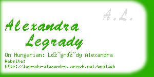 alexandra legrady business card